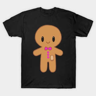 Gingerbread man with Ostomy (Pink) T-Shirt